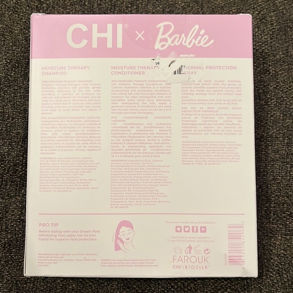 CHI Hair Chi X Barbie Dream Pink Hair Moisturize Therapy Trio